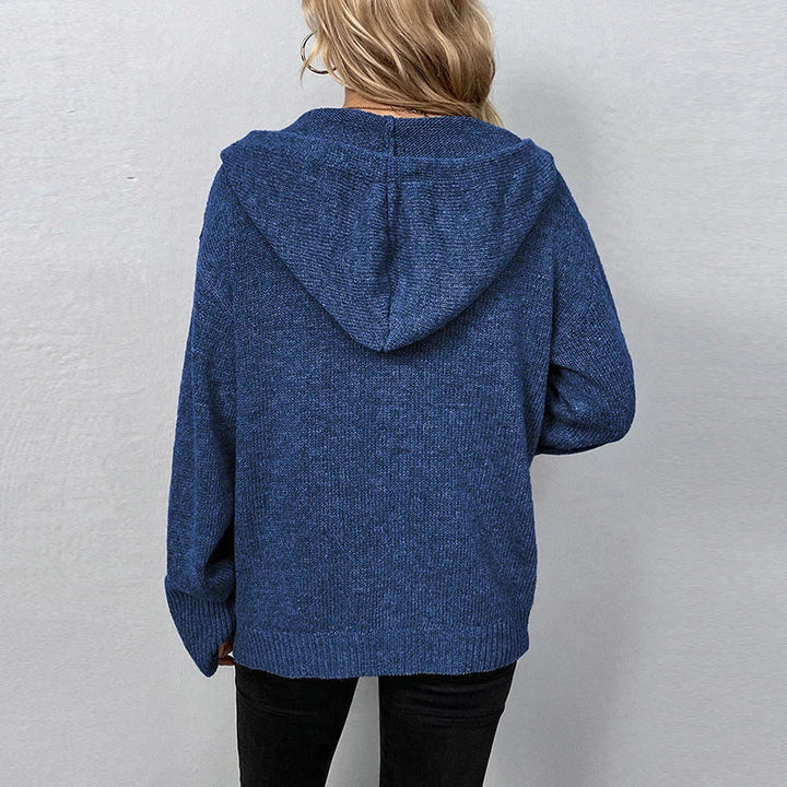 Karin - Comfortable Hooded Cardigan