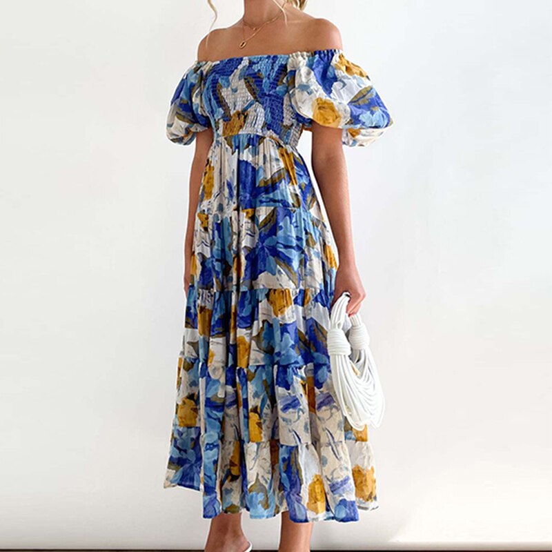 Amey - Robe fleurie colorée