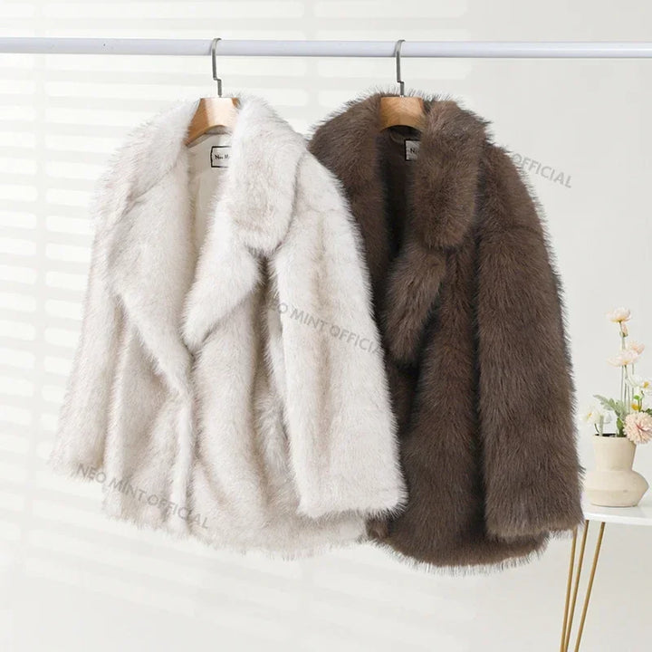 Jocelyn - Übergroße Winterjacke aus Pelz