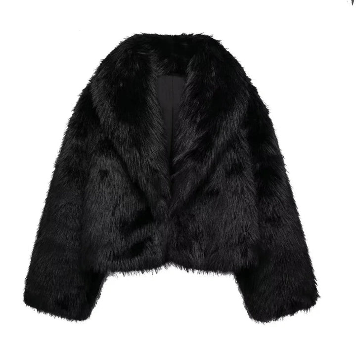 Ariella - Cappotto in pelliccia di peluche invernale