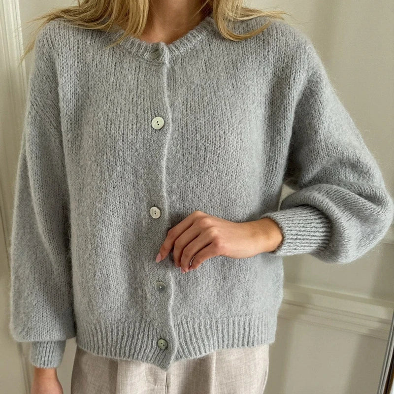 Faith - buttoned warm soft cardigan
