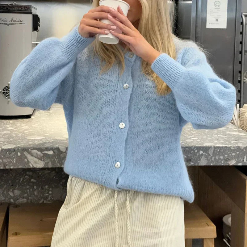 Faith - buttoned warm soft cardigan