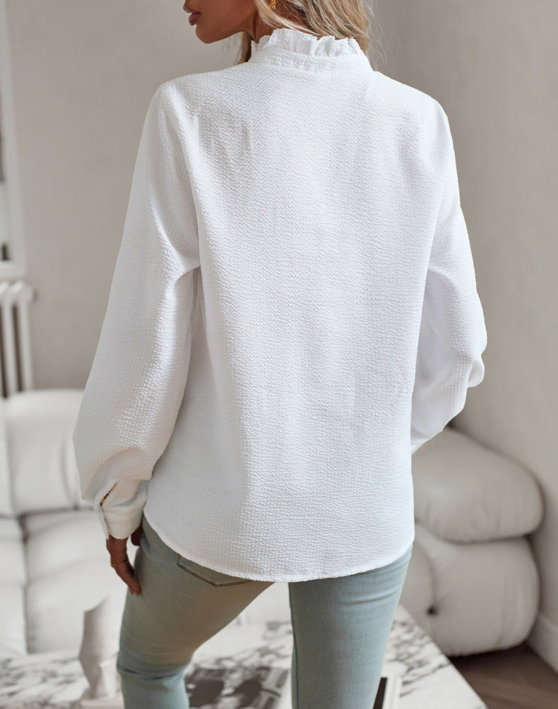 Roan - Chemise élégante avec col à volants