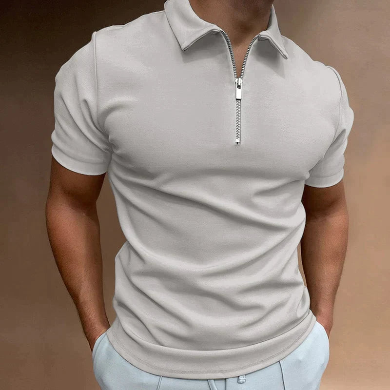 JAXON polo pour femmes avec fermeture éclair