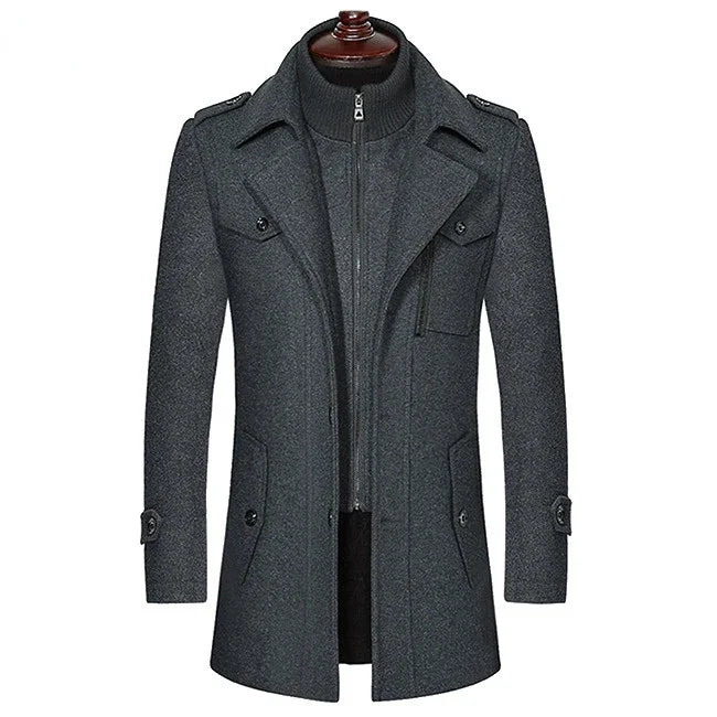 Ethan - manteau en mélange de laine