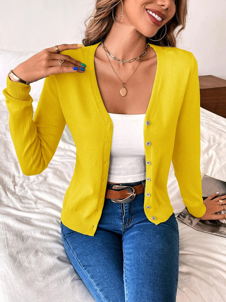 Dione | Cardigan leggero e elegante da donna con bottoni