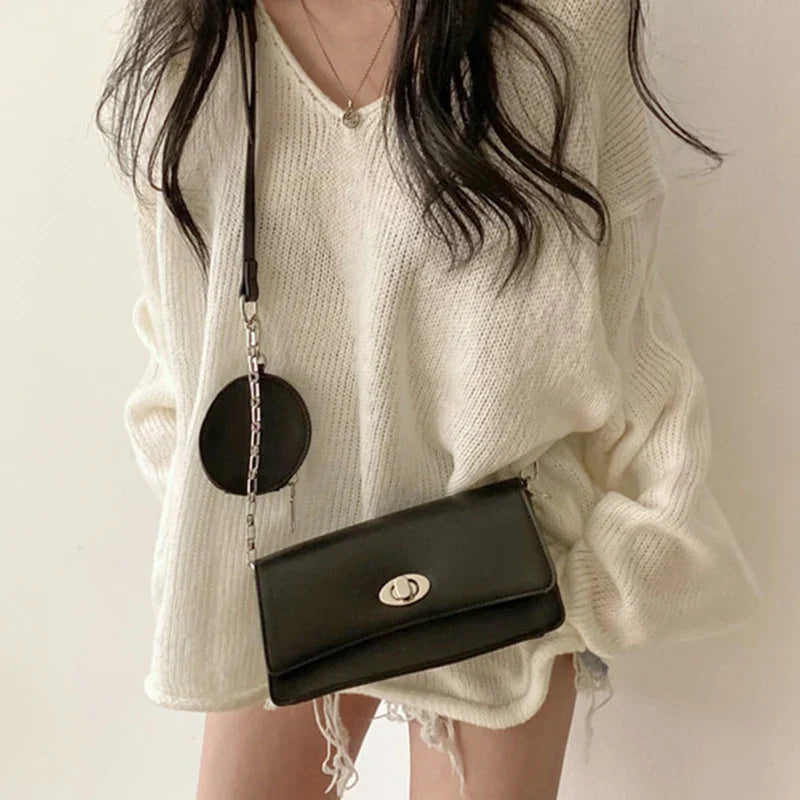 Oversized Damen Strickpullover – Lockerer V-Ausschnitt Sweater im Casual Look