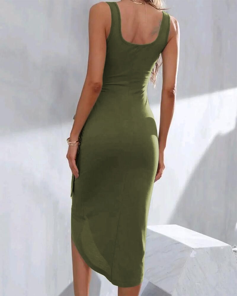 Robe midi avec nœud