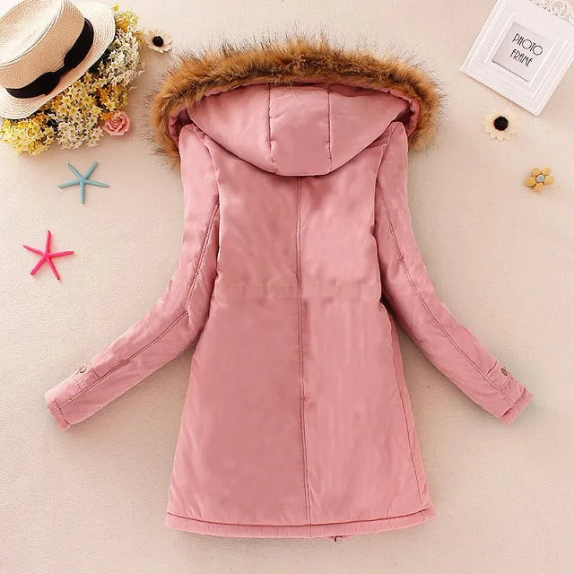 Theodora – winter jacket with fur hood