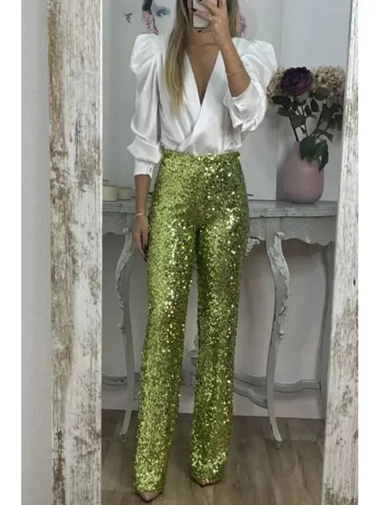 Sophia - Elegante Partyhose mit Pailletten