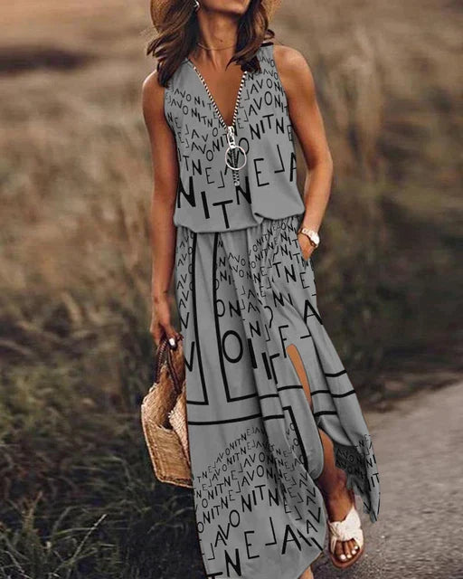 ADA - robe avec impression de texte