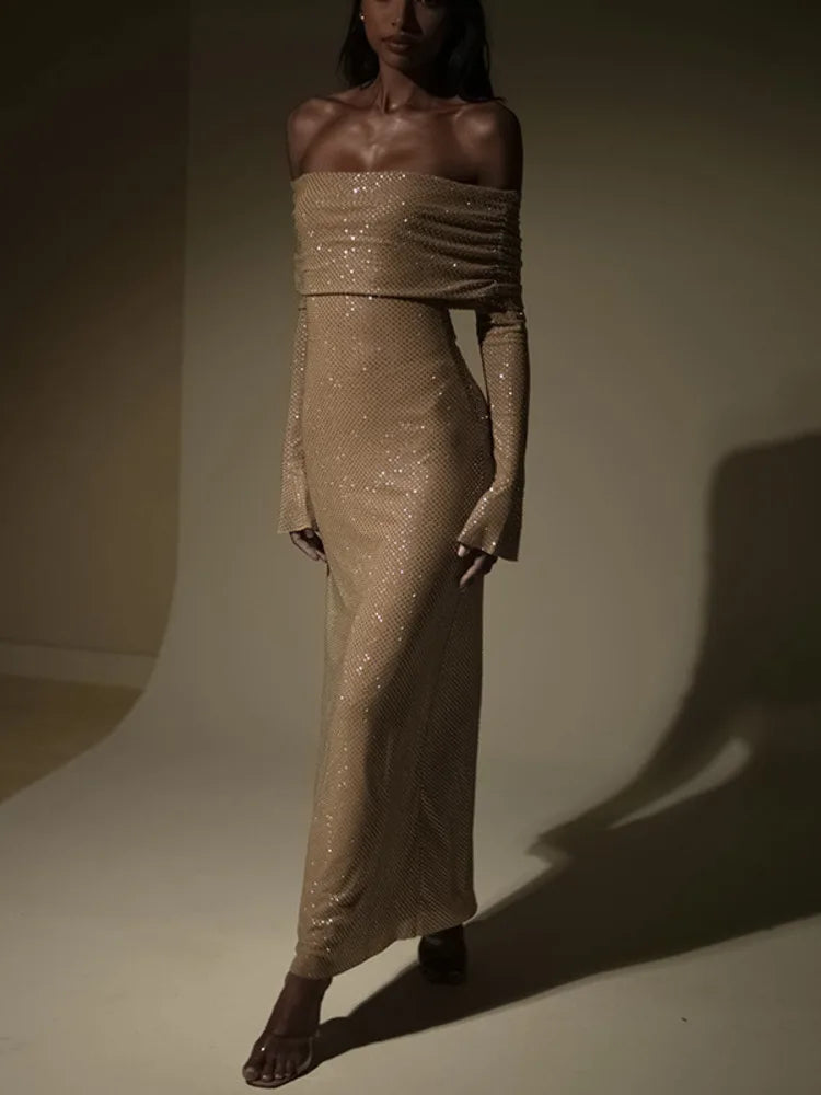 Élégante robe pailletée Twilight