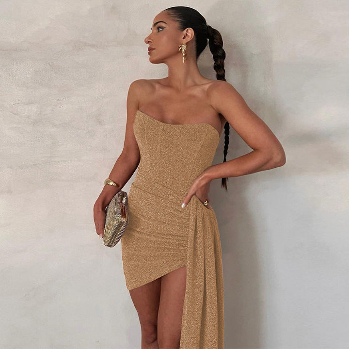 Robe pailletée bustier