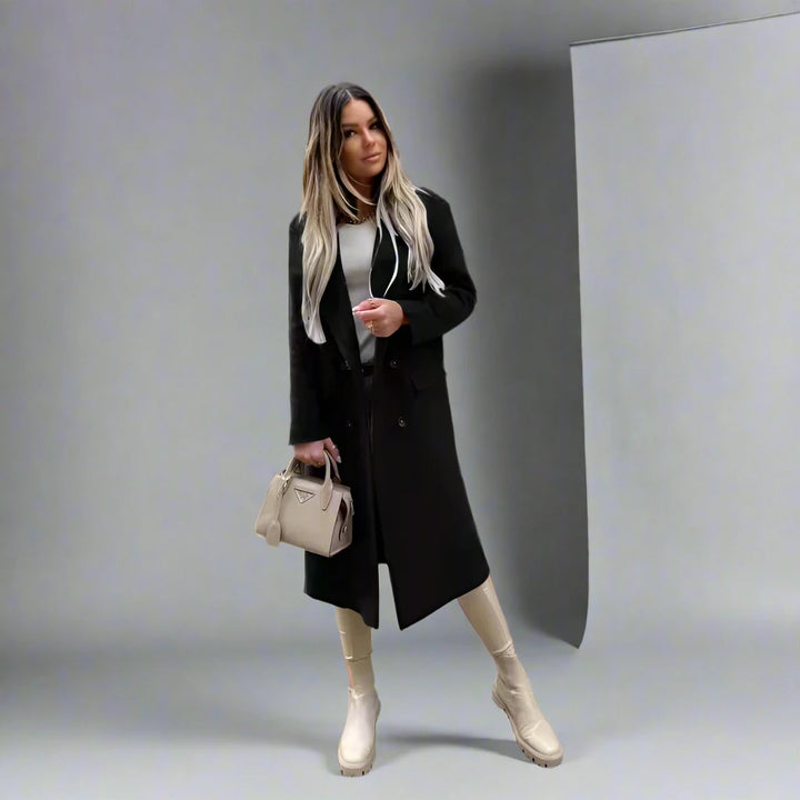 Eliana - Cappotto invernale retrò alla moda per donne