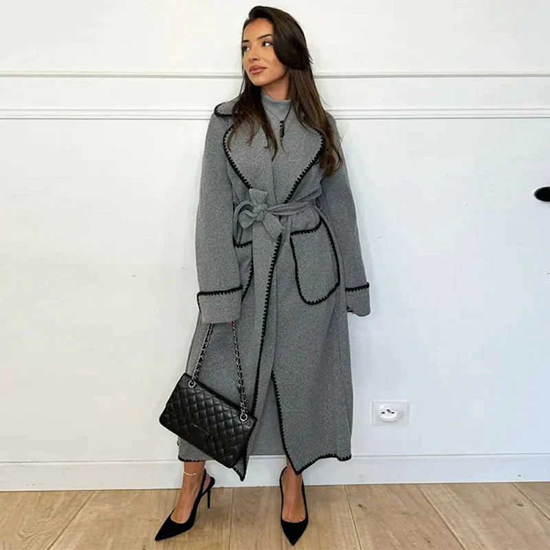 Manteau élégant et douillet pour femme – élégant et chaud pour l'automne et l'hiver