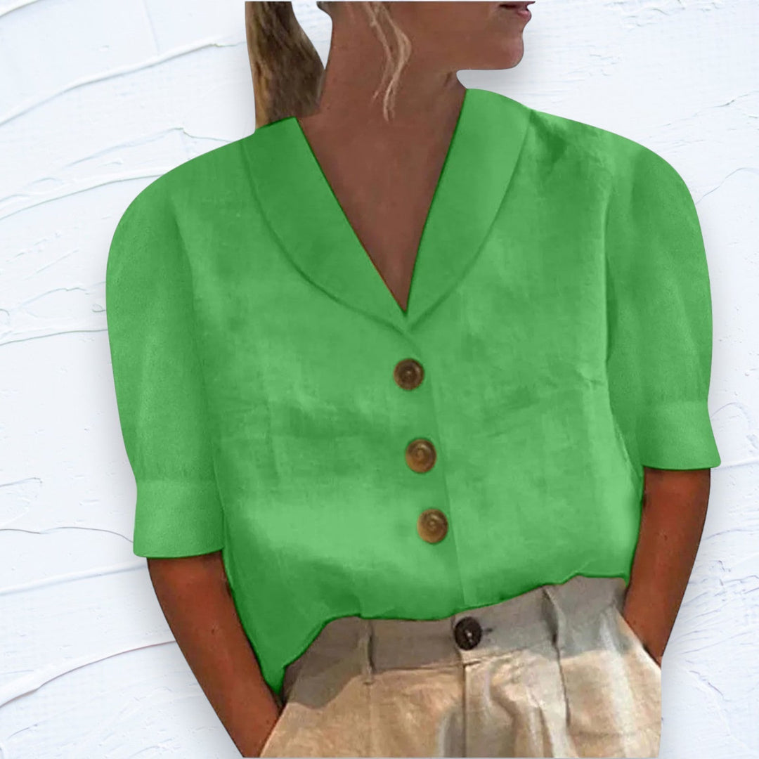 Theresia - Shirt - Casual Collar - Comfortable and Relaxed - All Seasons for Women