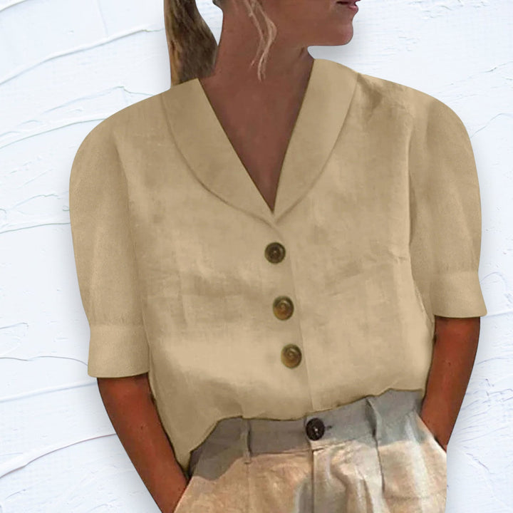 Theresia - Shirt - Casual Collar - Comfortable and Relaxed - All Seasons for Women