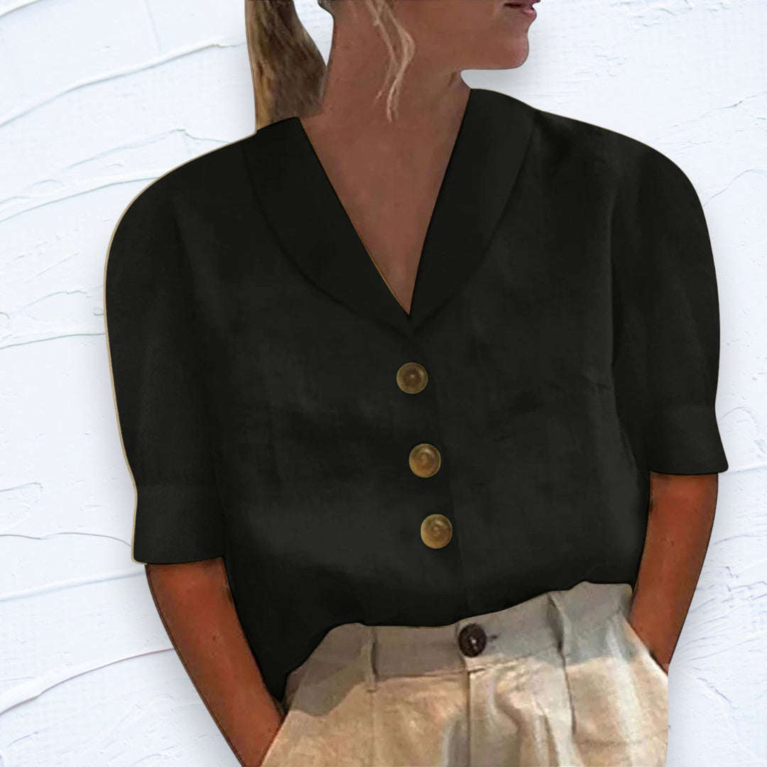 Theresia - Shirt - Casual Collar - Comfortable and Relaxed - All Seasons for Women