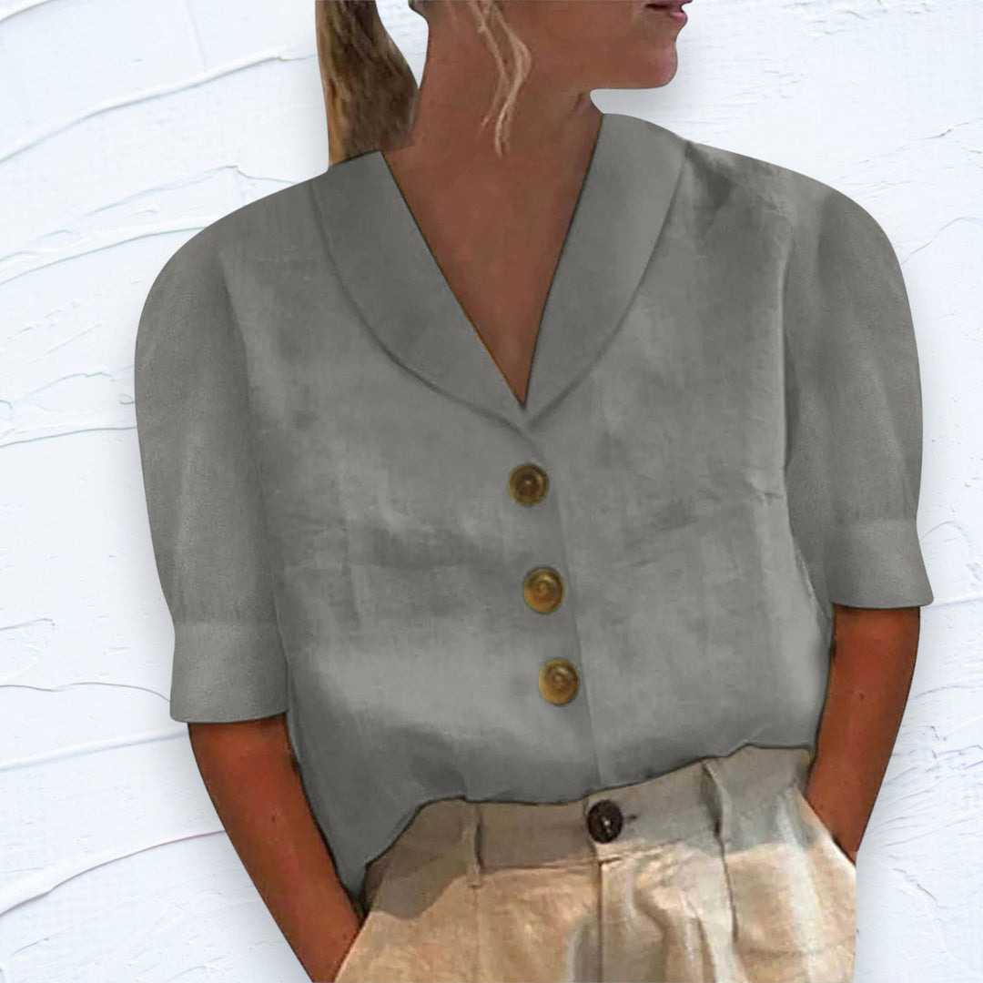 Theresia - Shirt - Casual Collar - Comfortable and Relaxed - All Seasons for Women