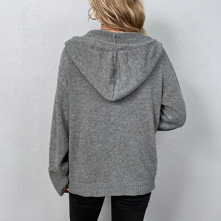 Karin - Comfortable Hooded Cardigan