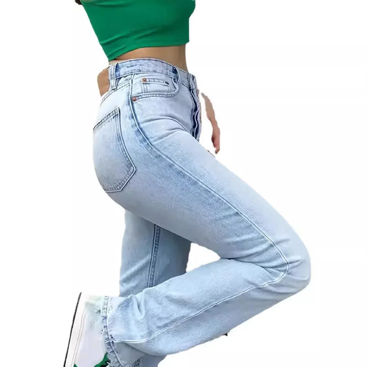 Paislynn - Jean chic avec taille haute