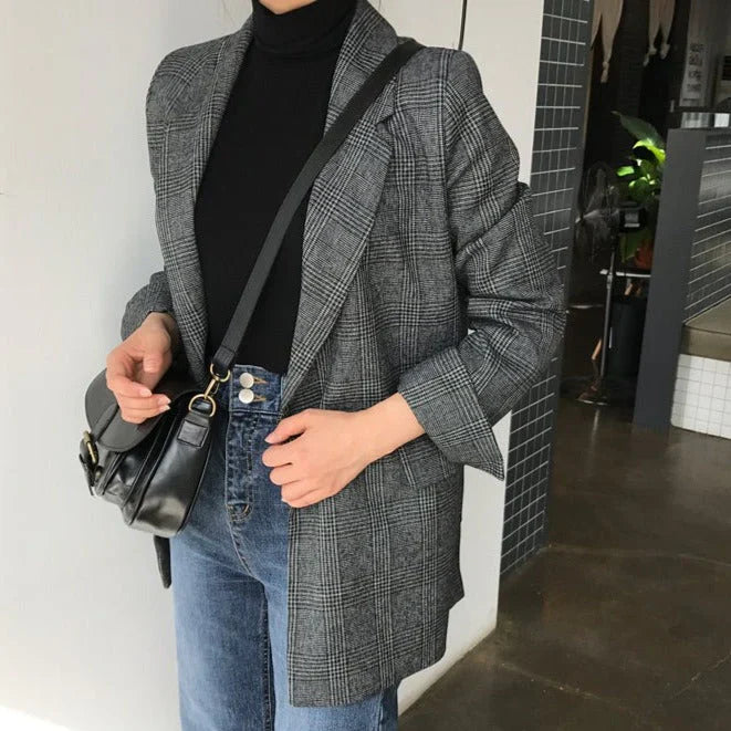 Flina - blazer avec veste à carreaux