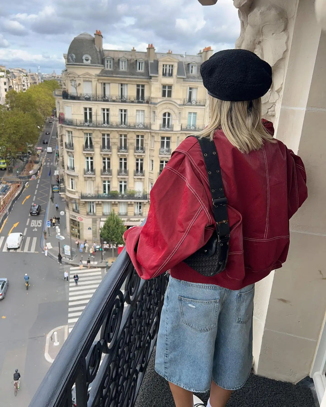 Lässige Vintage Übergroße Lederjacke für Damen | Perfekt für Lässige Tage