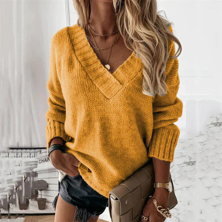 Noreen - Pull-over avec col en V