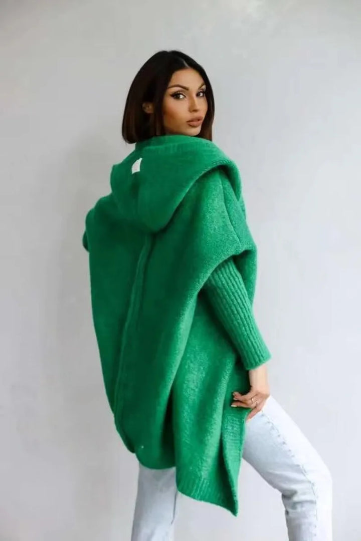 Roselyn - Trendige Fledermaus-Strickjacke