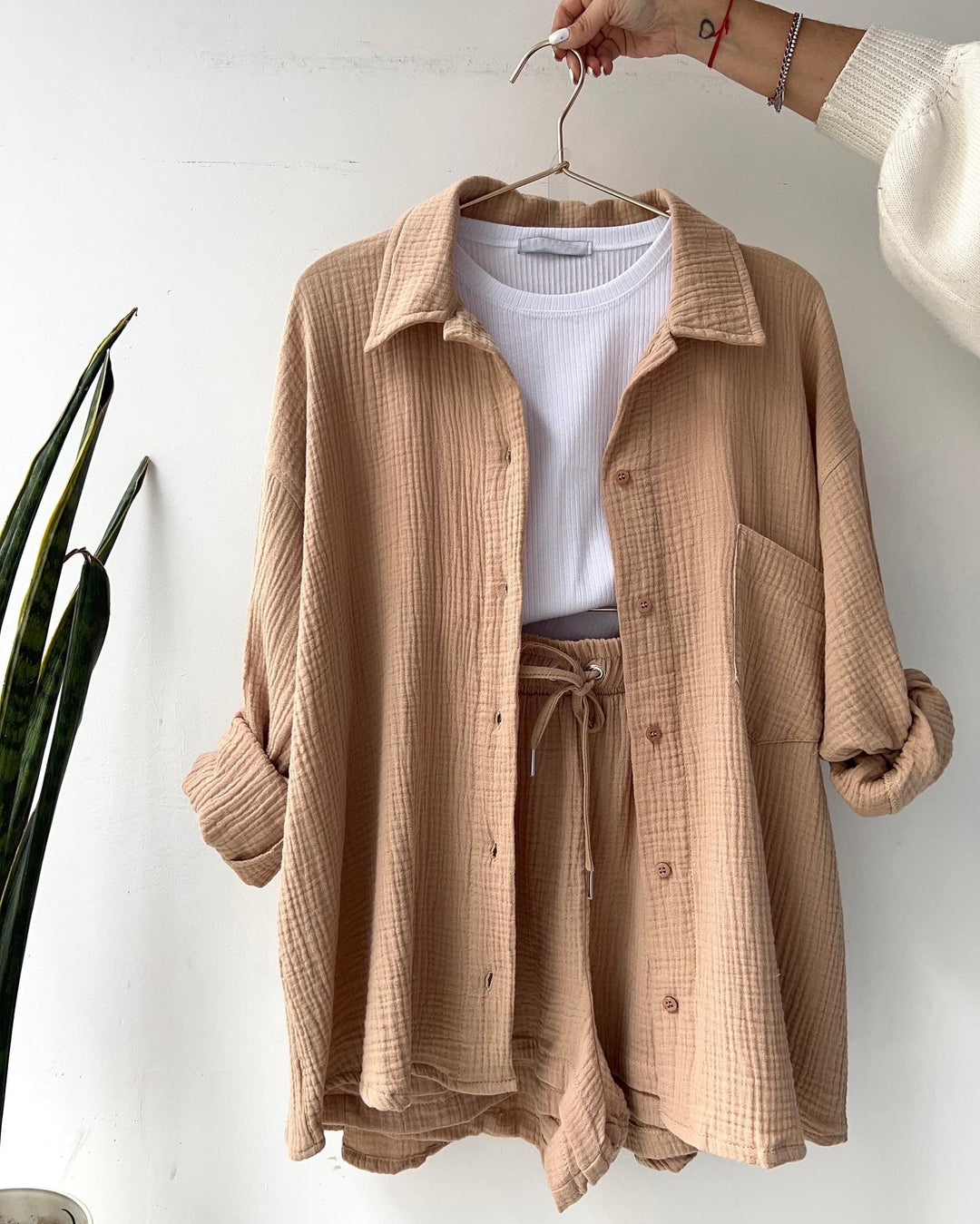 Ensemble deux pièces blouse