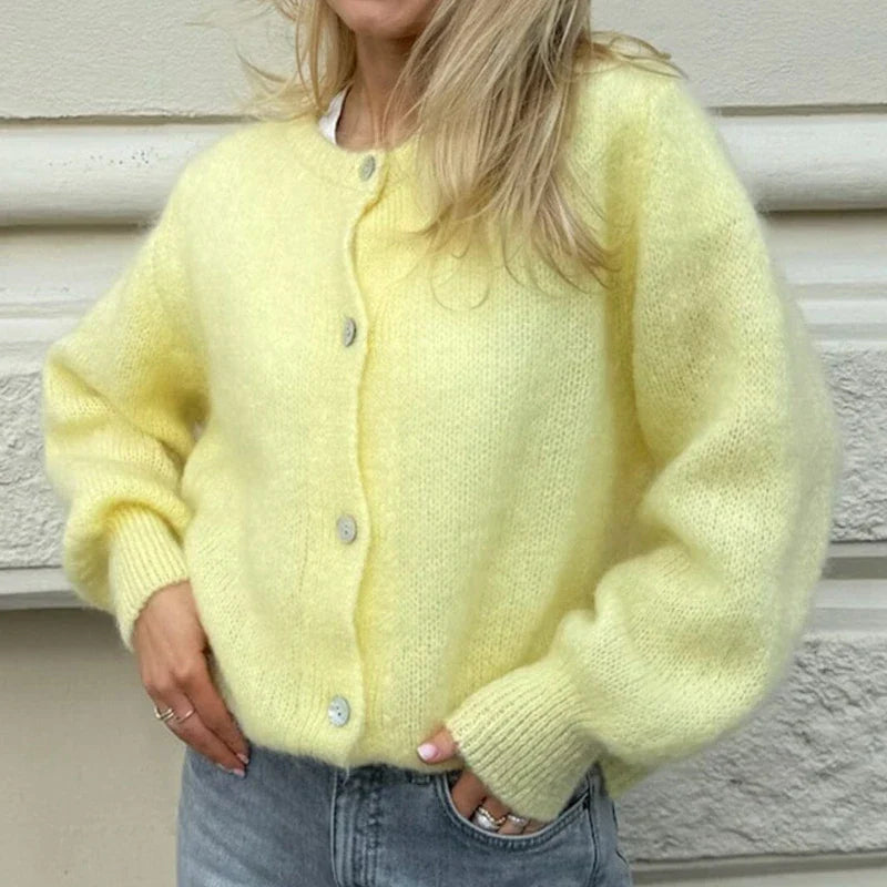 Faith - buttoned warm soft cardigan