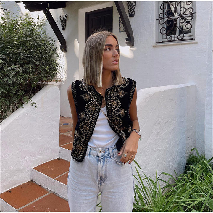 Gilet ricamato