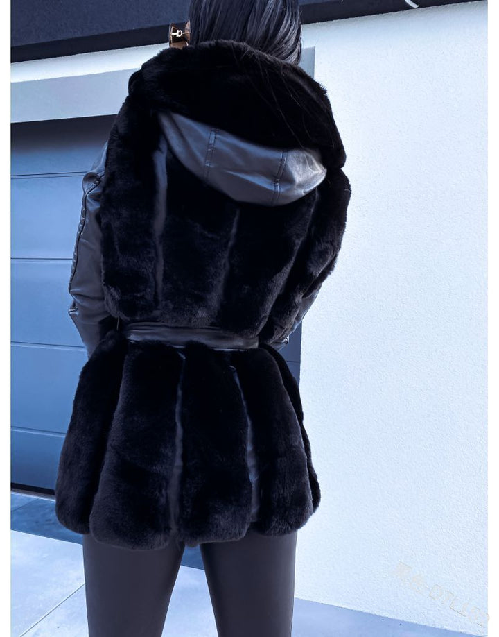 Frida cappotto in pelle ecologica