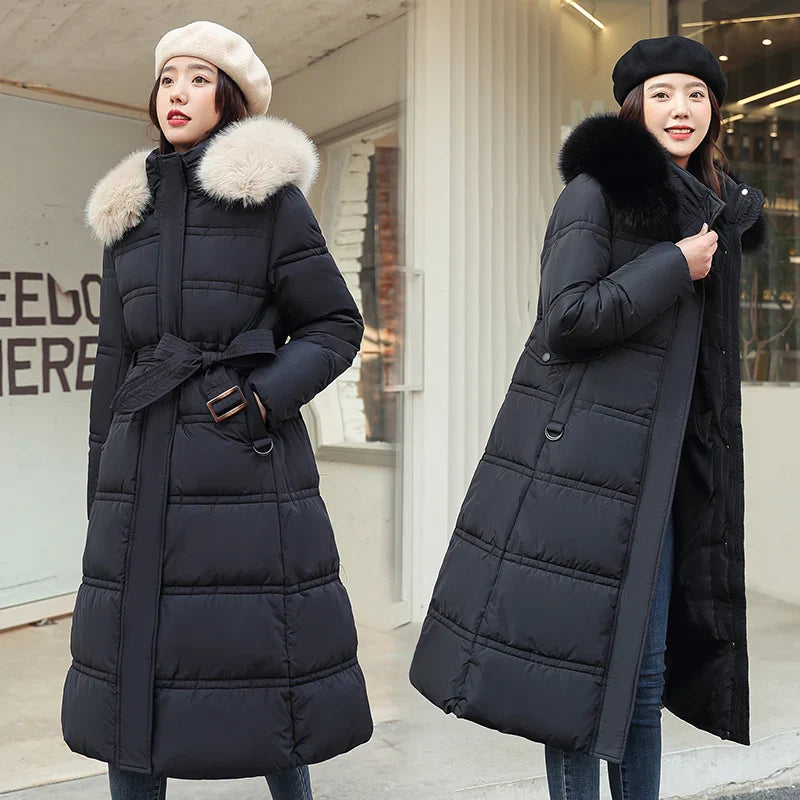 Kayla - Langer Winter-Wickelmantel