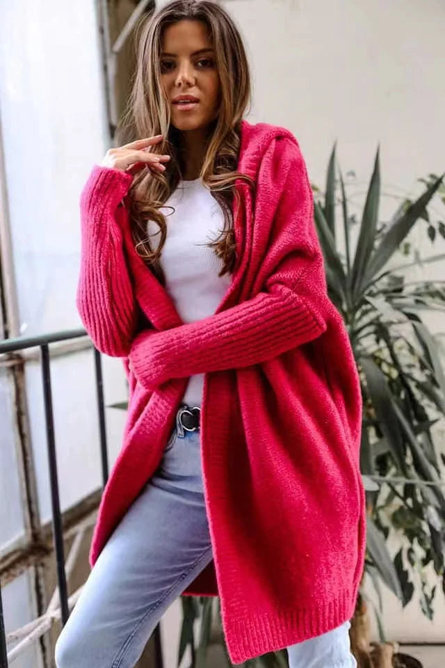 Roselyn - Trendige Fledermaus-Strickjacke