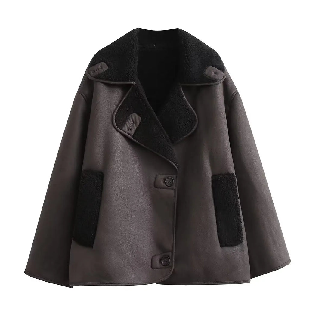 Camila - Cappotto in pelle invernale alla moda