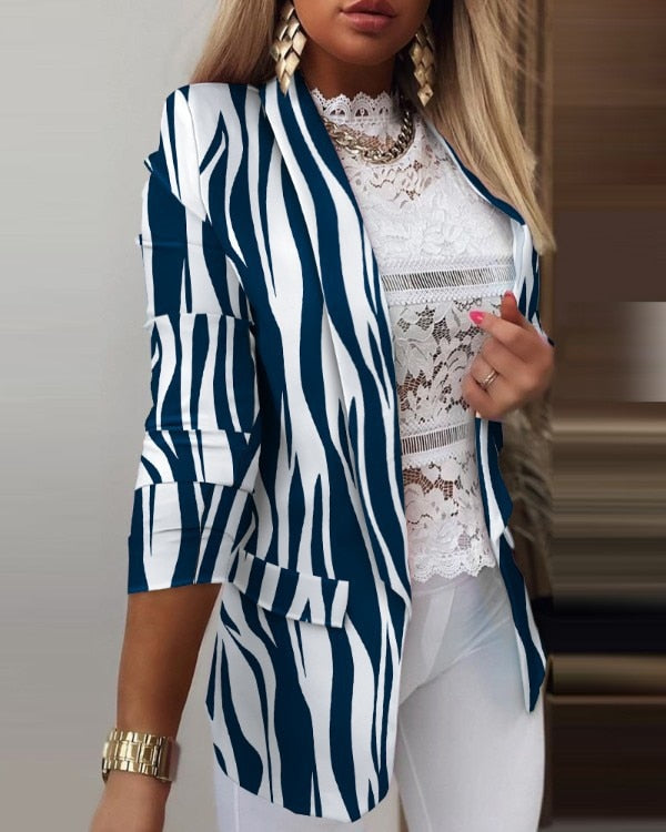 Morgane - Langärmelige Tie-Dye-Blazer