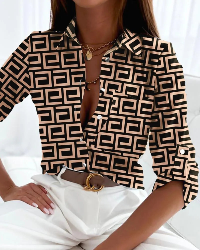 Mila - blouse décontractée rayée avec boutons
