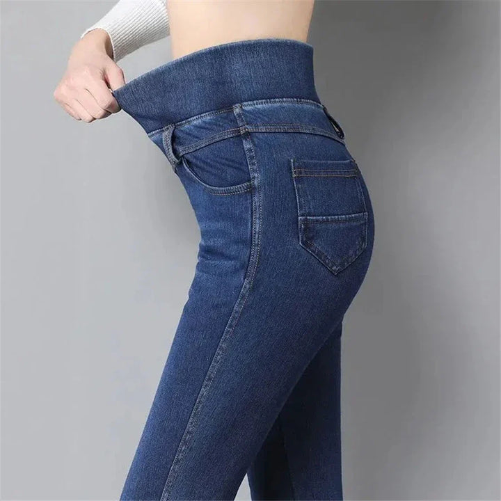 Quincy - Vintage-Jeans mit hoher dehnbarer Taille