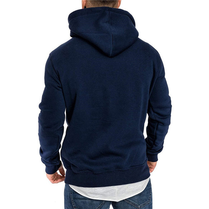 Dudley - sweat à capuche pour homme - avec poche kangourou et cordon blanc