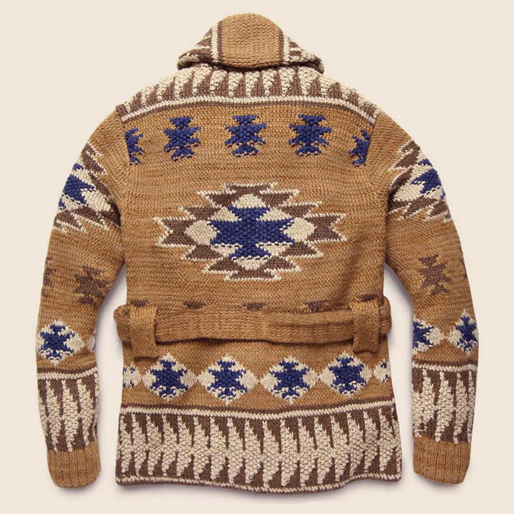 Reid - Gilet rétro épais en tricot pour hommes