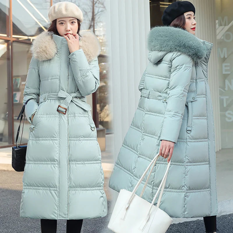 Kayla - Langer Winter-Wickelmantel