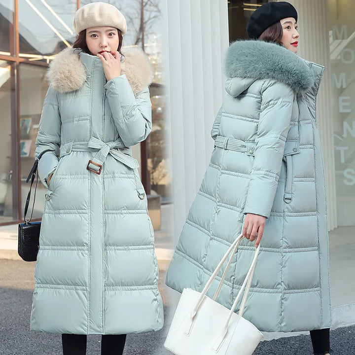 Kayla - Langer Winter-Wickelmantel