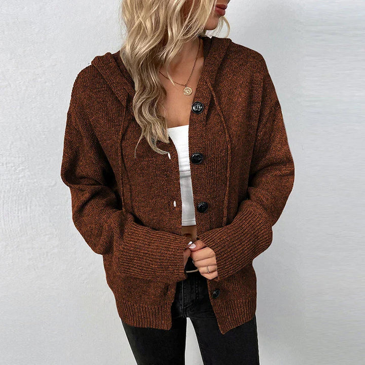 Karin - Comfortable Hooded Cardigan
