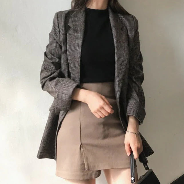 Flina - blazer avec veste à carreaux