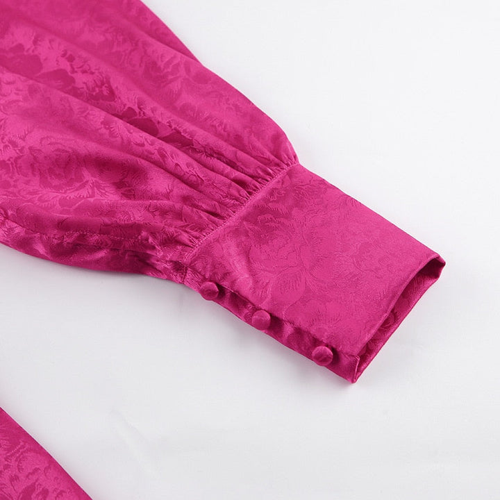 Robe en satin avec imprimé