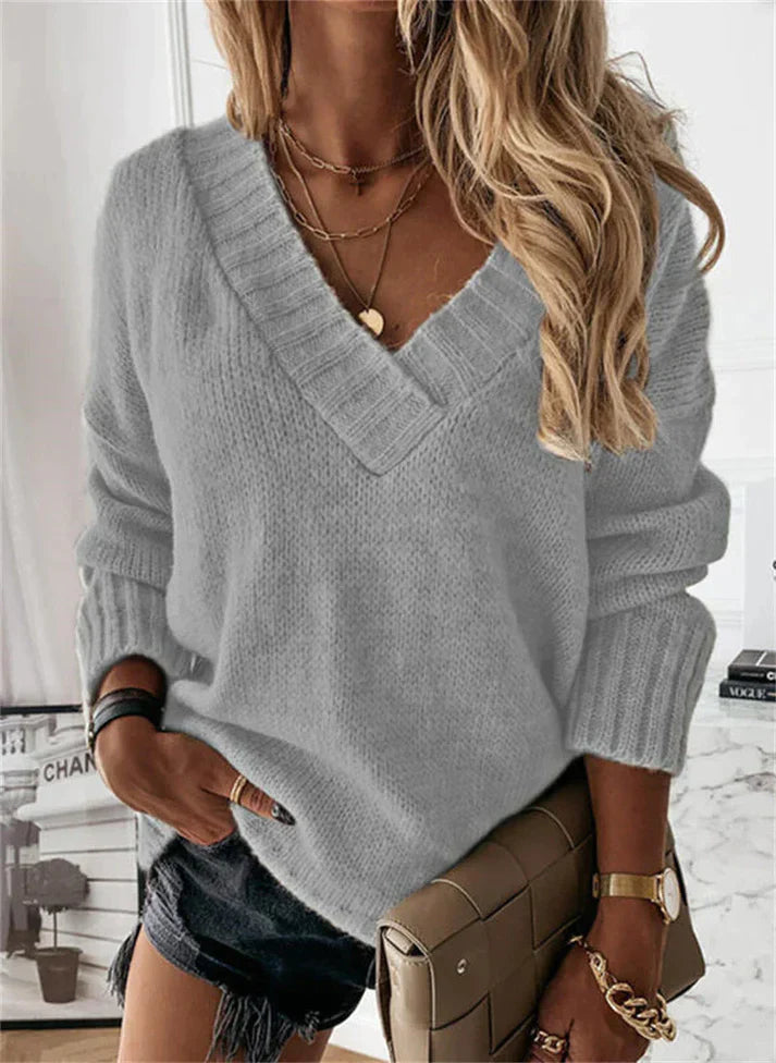 Noreen - Pull-over avec col en V