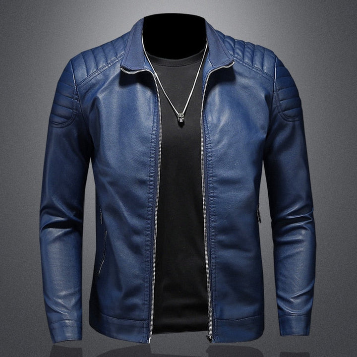 Elegante Lederjacke mit Taschen für Herren | Perfekt für den Alltag