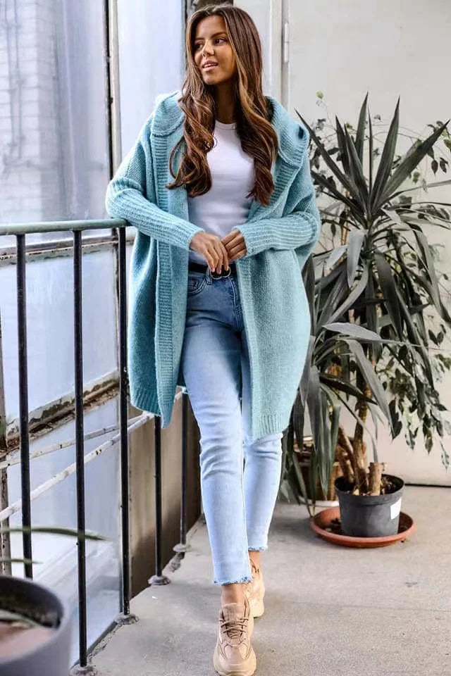 Roselyn - Trendige Fledermaus-Strickjacke