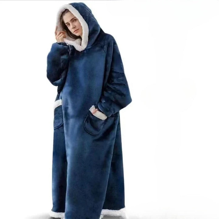 Kuschelige Oversize Hoodie-Decke mit Kapuze – Weicher Fleece Pullover für Damen & Herren, Perfekt für Zuhause & Winter